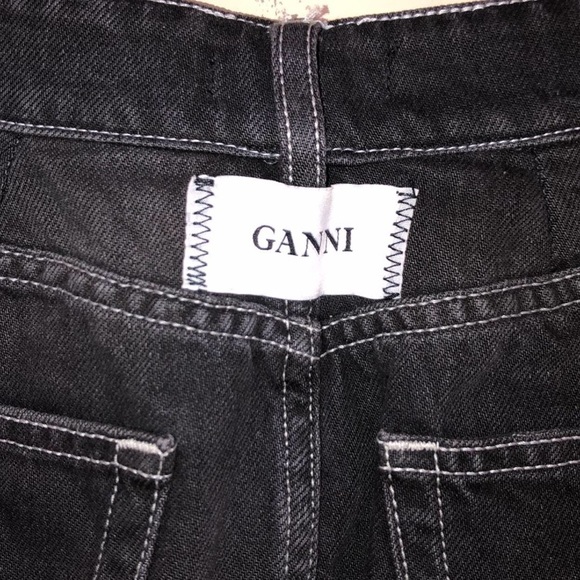 Ganni black mini denim skirt - Picture 9 of 9